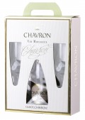 Chavron: Gift set "Chavron. Brut" (Chavron. Brut + 2 goblet) Подарочный набор "Шаврон. Брют" (Шаврон Брют + 2 бокала)