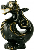 Скульптуры: Дракон кобальтовый с золотом (8 см) Дракон кобальтовый с золотом (8 см)