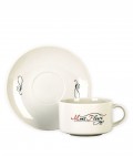 Чайные пары и кружки: чашка с блюдцем Mont Fleuri деколь двусторонняя чашка с блюдцем Mont Fleuri деколь двусторонняя