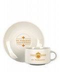 Чайные пары и кружки: чашка с блюдцем St.Vincent деколь двусторонняя чашка с блюдцем St.Vincent деколь двусторонняя